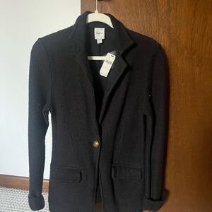 Maeve Black Textured Blazer